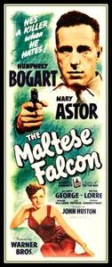 Malteser Falke Filmposter Leinwandbild Kühlschrankmagnet 7,5x18 groß - Bild 1 von 2