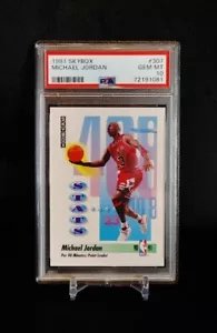 PSA 10 Michael Jordan 1991-92 Skybox #307 Point Leader GEM MINT NBA 91-92 - Picture 1 of 4