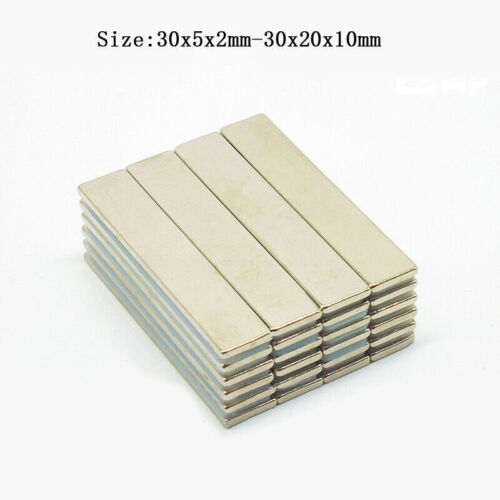 Strong Magnets 30x5x2mm-30X20X10mm Neodymium Block Small Thin rectangle Magnet