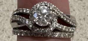 BRIDAL RING SET - Picture 1 of 8