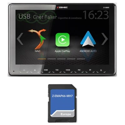 ZENEC Z-N965 Naviceiver Android Auto Apple CarPlay Digitalradio DAB+ Bluetooth - Bild 1 von 2