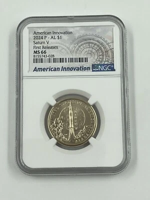 2024 P AMERICAN INNOVATION ALABAMA V ROCKET NGC MS66 FIRST RELEASES ⭐SHIPS NOW⭐ - Image 1 of 2
