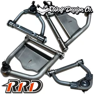 C10 Bagged Tubular Control Arms Upper & Lower 1963-1987 Centered & Narrowed - Picture 1 of 15