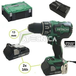 Avvitatore brushless percussione HITACHI HIKOKI DV18DBSL 18V x2 Bat 3A + valigia - Zdjęcie 1 z 3