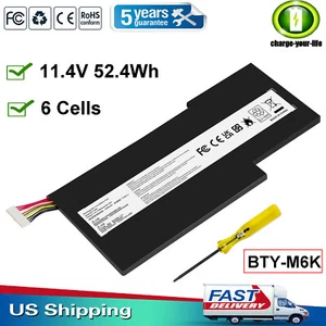 BTY-M6K Battery For MSI GS63VR 7RG Stealth Pro GF63 Thin 8RB 8RC 8RD 9SC 9SD NEW - Picture 1 of 14