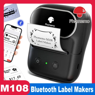 Phomemo M108 Bluetooth Etikettendrucker Selbstklebend - Thermoetikettendrucker - Bild 1 von 4