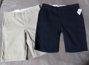 NUEVOS CON ETIQUETAS PANTALONES CORTOS GAP NIÑOS AZUL MARINO o CAQUI BERMUDA TALLA 10 NIÑA REGULAR Adj Cintura - Imagen 1 de 8