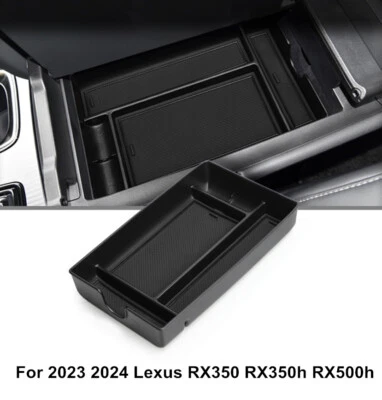 Organizador de caja de almacenamiento reposabrazos consola central para 2023 2024 Lexus RX350 RX500h Foto 1 de 4