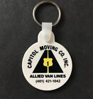 Vintage Keychain ALLIED VAN LINES Key Fob Ring CAPITOL MOVING CO. INC. USA Made
