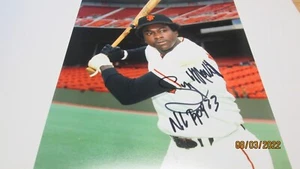 GARY MATTHEWS GIANTS AUTOGRAPHED PHOTO INSCRIBED "NL ROY 73" COA FREE SHIPPING - Picture 1 of 4