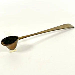 Vintage Solid Brass Candle Snuffer Long Handle Made In India 9” Long - Picture 1 of 12