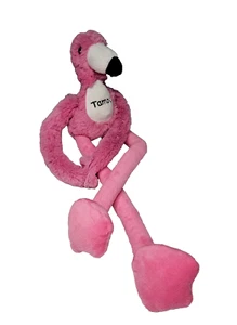 Peluche rosa fenicottero suono emblema tampa gambe lunghe imbottito beanbag Fiesta 16" - Foto 1 di 13