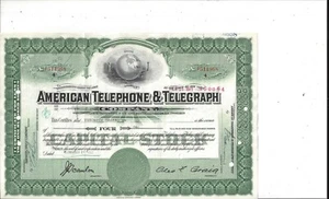 AMERICAN TELEPHONE & TELEGRAPH COMPANY.....1955 COMMON STOCK CERTIFICATE - Picture 1 of 1