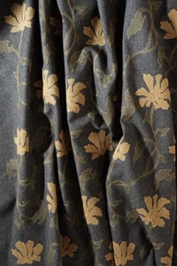 SALE % Windsor Luxus Bezug Stoff Wolle Alpaka Mocca Blumen Nya Nordiska 3 Farben - Bild 1 von 5