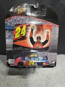 New - Jeff Gordon #24 DuPont May 2004 Fontana CA Win 1:64 Die Cast Car & Sticker - Picture 1 of 11