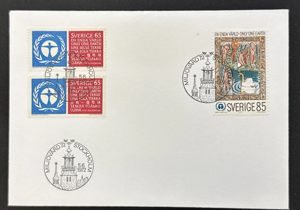 1972 06 05 Sweden FDC Miljövård - Environmental Conservation - Image 1 of 1