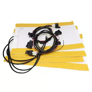 Carbon Fiber Heated Seat Heater Pad Kit Car Switch 12V Universal For Trucks - Picture 1 of 8