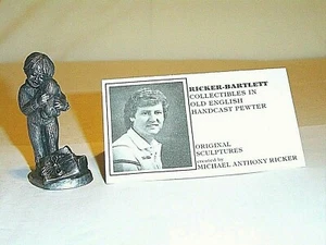 Zinnfigur 1988 Geschenk der Liebe neuwertig nie ausgestellt Mädchen mit Welpe 2 7/8" groß - Bild 1 von 4