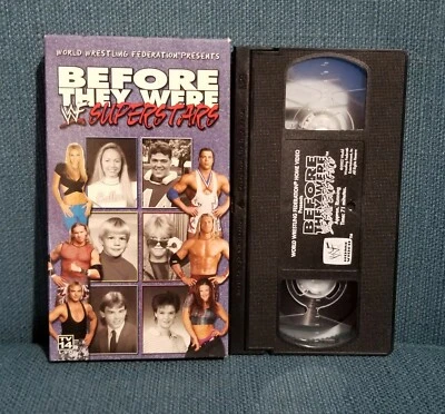 WWF Before They Were Superstars VHS Tape Edge Christian Kurt Angle Hardy Boyz - Image 1 of 2