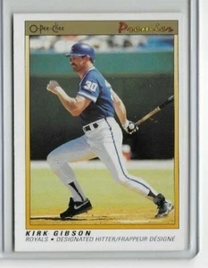 1991 O-Pee-Chee Premier #50 Kirk Gibson Kansas City Royals - Picture 1 of 2