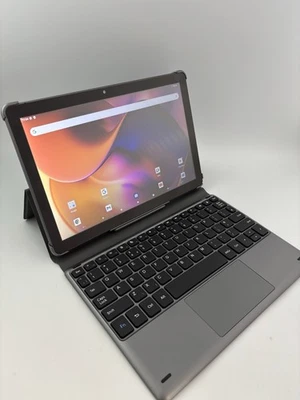 EGL 10 EGL1011 Grey 10.1" 32GB 4GB Ram Wi-Fi Android 13 Tablet With Keyboard - Image 1 of 4