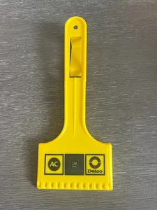 Vintage AC Delco GM General Motors 9'' Yellow Plastic Ice Scraper - Picture 1 of 2