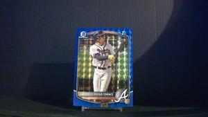 2025 Bowman Chrome - Diego Tornes 1st Bowman Blue Geometric /150 Atlanta Braves - Picture 1 of 2