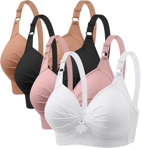4er Pack BHs für Damen voller Halt ohne Bügel nahtlos kabellos atmungsaktiv Eve - Bild 1 von 12