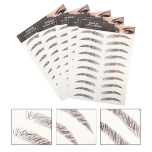 5 hojas de pegatinas para cejas para crear cejas naturales gruesas fácilmente - Imagen 1 de 12
