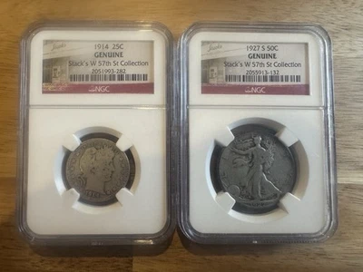 Silver coin lot us coins Two Coins. 🪙 NGS Certified Auction - Image 1 of 2
