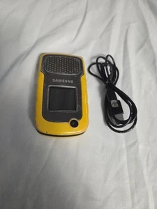 Samsung Rugby 2 Yellow SGH-A847D 2MP Rugged Retro Mobile Flip Phone Working - Photo 1 sur 5