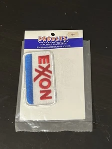 Vintage Doodles Oil & Gas Exxon Mobil Gas Mechanic Jacket Patch NOS - Bild 1 von 2