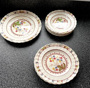 10 piezas. PLACAS SPODE COWSLIP - Imagen 1 de 8