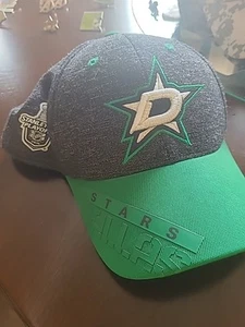 Dallas Stars Hat Vintage - Worn Once - Stanley Cup Playoffs Logo 2016 - L/XL - Picture 1 of 5