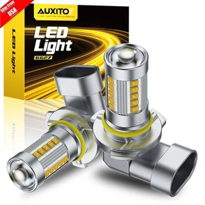 AUXITO 9145 9140 H10 LED Fog Lights Bulbs 3000K Yellow for Ford F150 2004-2025 - Picture 1 of 26