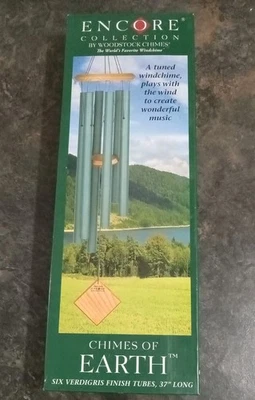 NUEVO Woodstock DCV37 Encore Verdigris Carillones of Earth Carillones 37" de largo Foto 1 de 3