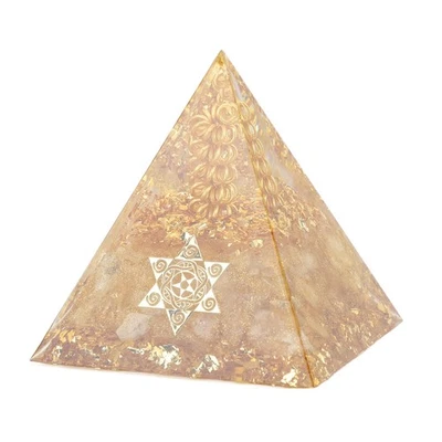 Orgonite Pyramid 6cm Energy Generator Crystal Wire Handmade Pyramid Decor For Po - Bild 1 von 4