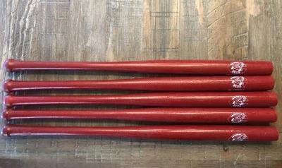 1996 LOT OF 5 CINCINNATI REDS SOUVERNIR 22" MINI BASEBALL BATS TEI MLB RED COLOR - Image 1 of 4