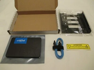Crucial BX500 2TB 2.5" 3D NAND SATA 3.3 Solid state drive (SSD) + CADDY + CABLE - Picture 1 of 18