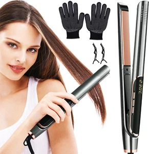 Ferro per Lisciare 2 in 1 Piastra per Capelli Mini in Ceramica, Piastra Lisciant - Foto 1 di 12