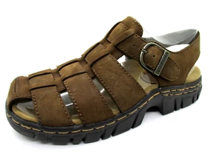 New Sonoma 6.5 med Brown leather strappy comfort sole sandals - Picture 1 of 5