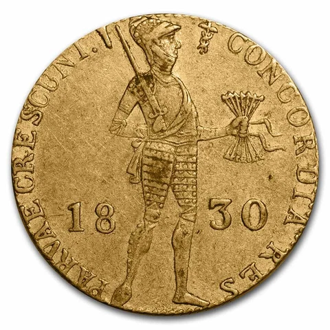 1830 United Kingdom of the Netherlands Gold Ducat XF - SKU#271752 Cover