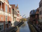 Photo 6x4 River Witham, Lincoln Hanging over the river are two willow tre c2011