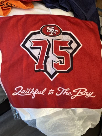 San Francisco 49ers 75th Anniversary Rally Towel NFL Cover