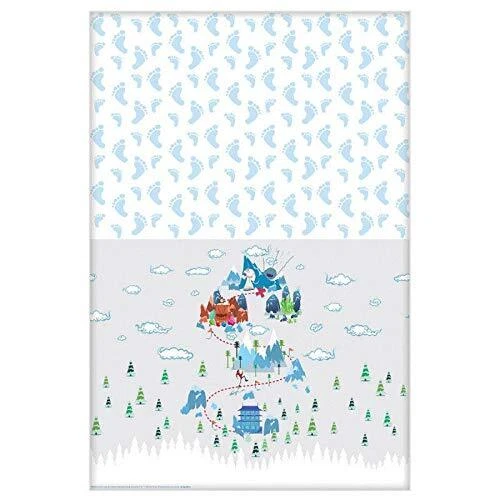 Mantel de papel para decoración de fiesta de cumpleaños Smallfoot película Warner Yeti Bigfoot Foto 1 de 1