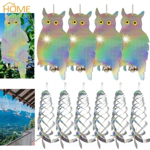 Bird Repellent Scare Deterrent Owl Reflective Hanging Reflectors Pigeon Porch - Picture 1 of 22