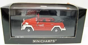 Rare 1968 Volkswagen VW 181 Fire Brigade red 1/43 Minichamps 430 050090 MB - Picture 1 of 2