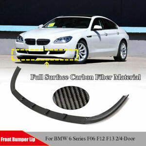 Carbon Front Bumper Lip Spoiler Fit For BMW 6 Series F06 F12 F13 650i 640i 10-15