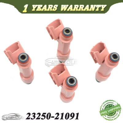 4x Inyectores de combustible 23250-21091 nuevos para Toyota Prius C 2012-2016 1,5 L 2325021091 Foto 1 de 4