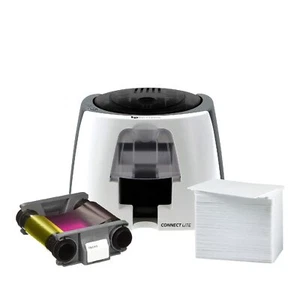 BadgePass ConnectLITE ID Card Printer & Supply Bundle - Afbeelding 1 van 7
